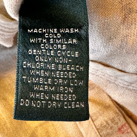 Lauren Ralph Lauren SZ Large VTGE 2000 Rare Linen beige floral knotted blazer - Picture 10 of 14